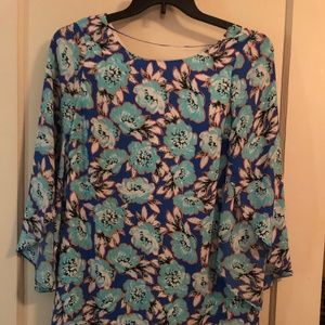 Kaari blue floral dress